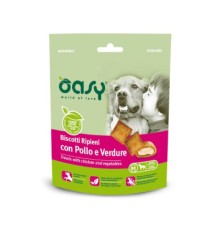 Ласощі для собак OASY TREATS Курка та овочі 80 г (8053017343082)