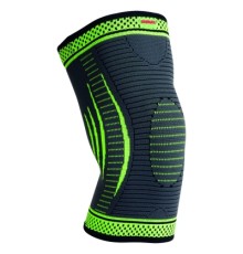 Фіксатор коліна MadMax MFA-284 3D Compressive knee support Dark grey/Neon green L (MFA-284_L)