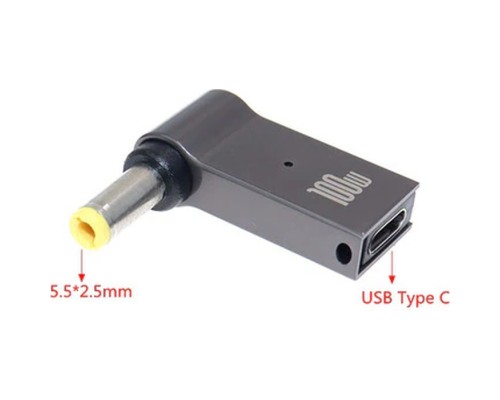 Перехідник USB-C to DC 5.5x2.5mm 100W ХОКО (XK-DC-C-5.5-2.5)