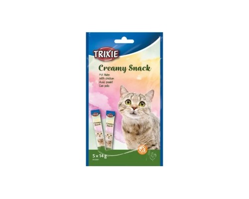 Ласощі для котів Trixie Creamy Snacks курка 14 г (4011905426815)