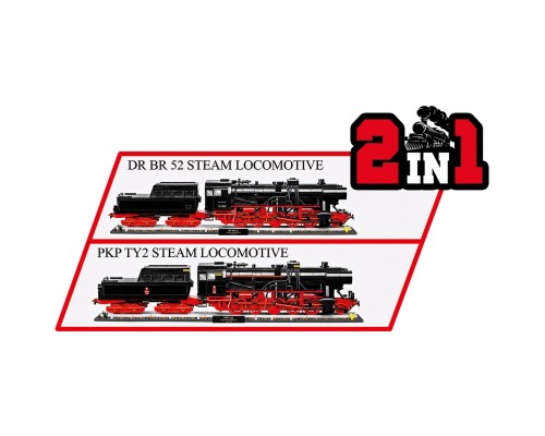 Конструктор Cobi Локомотив DRB Class 52 Ексклюзивний набір 1:35, 2623 деталей (COBI-6280)