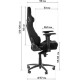 Крісло ігрове GT Racer X-0712 Shadow Gray