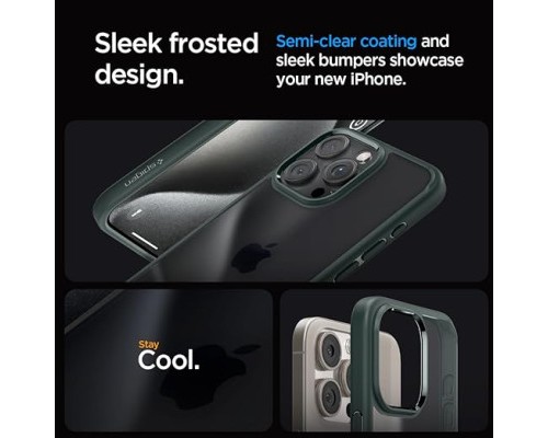 Чохол до мобільного телефона Spigen Apple iPhone 15 Pro Ultra Hybrid Frost Green (ACS06710)