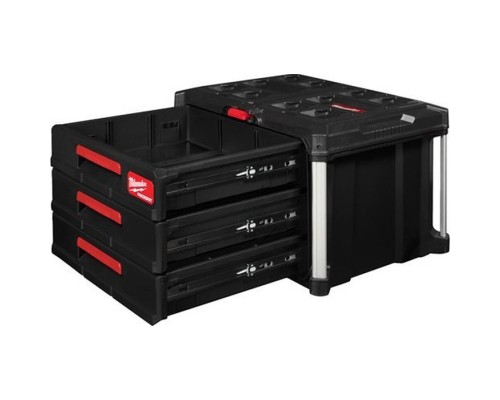 Ящик для інструментів Milwaukee PACKOUT з 3-ма висувними відсіками (4932472130)