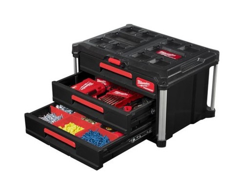 Ящик для інструментів Milwaukee PACKOUT з 3-ма висувними відсіками (4932472130)