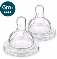 Соска Philips AVENT Анти-Колік, швидкий потік, від 6 міс. 2 шт (SCY764/02)