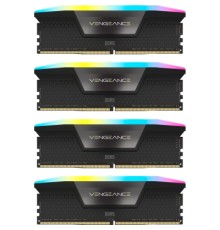 Модуль пам'яті для комп'ютера DDR5 96GB (4x24GB) 6000 MHz Vengeance RGB Black Corsair (CMH96GX5M4B6000C30)