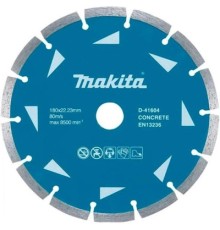 Круг відрізний Makita алмазний по бетону сегментний 180х22.23 мм (D-41604)