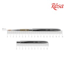 Пензлик для малювання Rosa Мікс соболь/синтетика круглий, TRAVEL BRUSH, LAKE 178, № 4 (4823098516873)