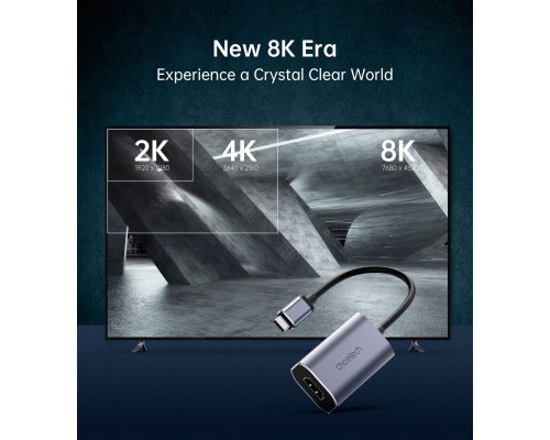 Перехідник USB-C to HDMI 8K 60 Hz Choetech (HUB-H16-GY)