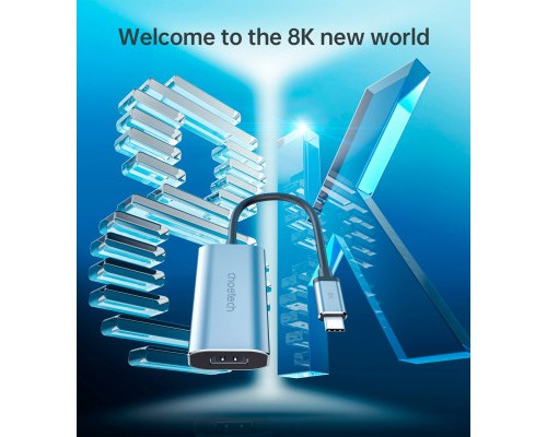 Перехідник USB-C to HDMI 8K 60 Hz Choetech (HUB-H16-GY)