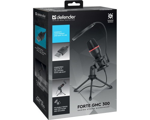 Мікрофон Defender Forte GMC 300 USB 1.5 м (64631)