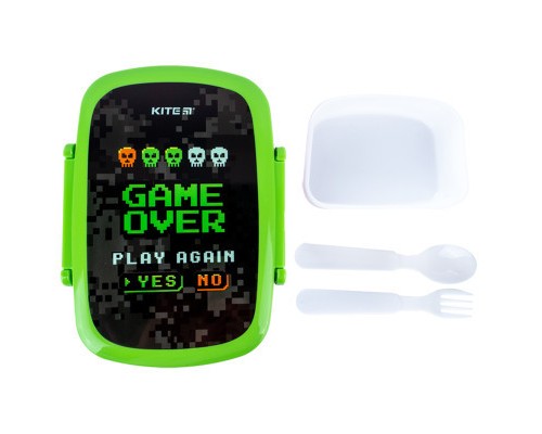 Ланч-бокс дитячий Kite Game over з наповненням 750 мл (K24-163-1)