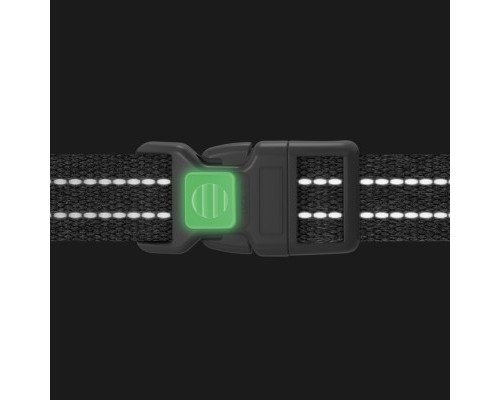 Шлея для собак WAUDOG Н-подібна Re-cotton з QR паспортом, світловідбивна L помаранчева (25934)