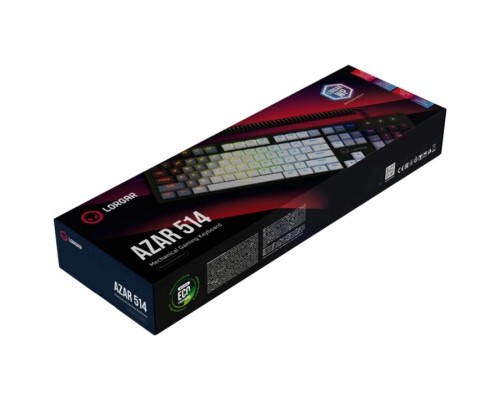 Клавіатура Lorgar Azar 514 RGB USB UA White (LRG-GK514W-UA)