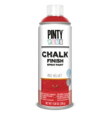 Фарба-аерозоль Pintyplus на водній основі Chalk-finish, Червоний оксамит, 400 мл (8429576235609)