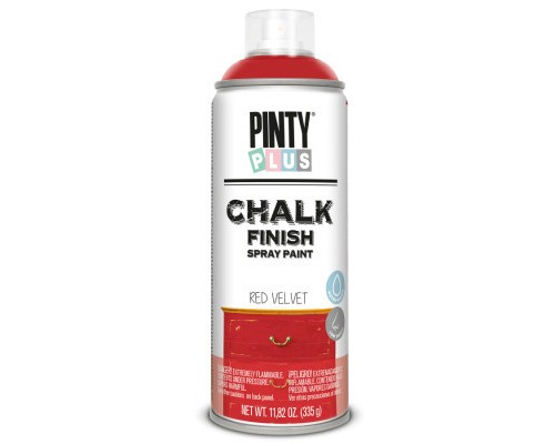 Фарба-аерозоль Pintyplus на водній основі Chalk-finish, Червоний оксамит, 400 мл (8429576235609)