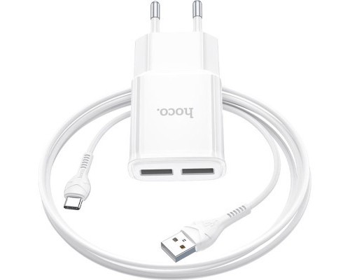 Зарядний пристрій HOCO C88A White (6931474749550)