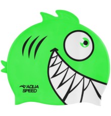 Шапка для плавання Aqua Speed Zoo Pirana 246-11 9699 салатовий Діт OSFM (5908217696991)