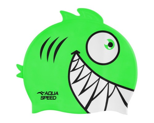 Шапка для плавання Aqua Speed Zoo Pirana 246-11 9699 салатовий Діт OSFM (5908217696991) Шапка для плавання Aqua Speed Zoo Pirana 246-11 9699 салатовий Діт OSFM (5908217696991)