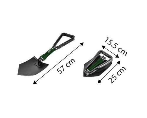 Тактична лопата Verto складана, 58см, 0.96кг (15G075)