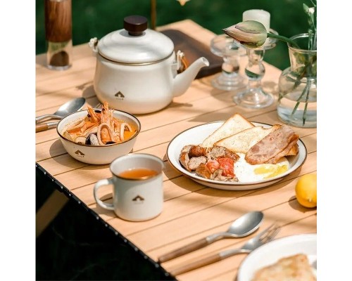 Миска туристична Naturehike емальована CNK2300CW013 біла (6976023923302)