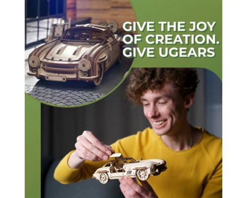 Конструктор Ugears механічний Крилате спорткупе (70205)