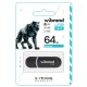 USB флеш накопичувач Wibrand 64GB Panther Black USB 2.0 (WI2.0/PA64P2B) 