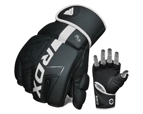 Рукавички для MMA RDX F6 Kara Matte White Plus S/M (GSR-F6MW-S/M+)