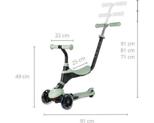 Самокат QPlay 5 в 1 Sema Pro Green (ST-004SemaProGeeen)