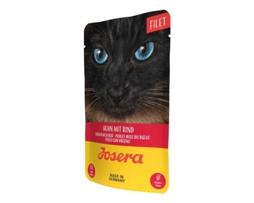 Вологий корм для кішок Josera Filet Huhn mit Rind філе курки з яловичиною 70 g (4032254750215)