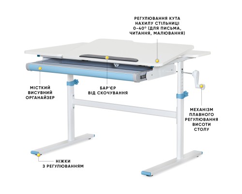 Парта Evo-kids TH-220 Blue (TH-220 W/BL)