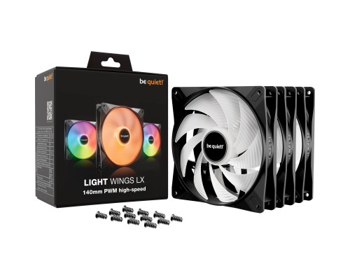 Кулер до корпусу Be quiet! LIGHT WINGS LX 140mm PWM high-speed в комп (BL130)