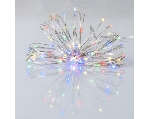 Гірлянда YES! Fun Нитка на мідному дроті 60 LED Різнокольорова 6 м Статична На батарейках (975031)