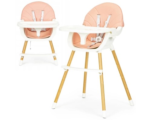 Стілець для годування Ecotoys 2 в 1 SMART Pink (HA-004 PINK)