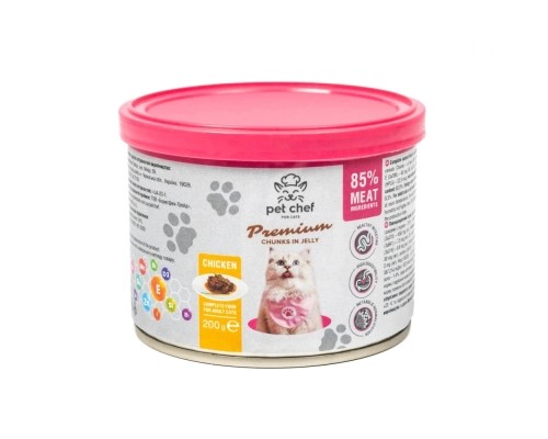 Вологий корм для кішок Pet Chef З куркою 200 г (4820255194066)