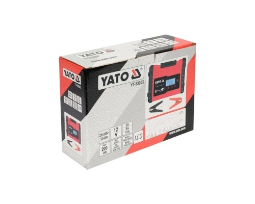 Зарядний пристрій для автомобільного акумулятора Yato YT-83003