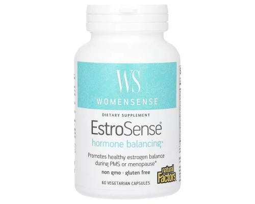 Вітамінно-мінеральний комплекс Natural Factors Гормональний баланс, WomenSense, EstroSense, Hormone Balancing, 60 вегетар (NFS-04955) Вітамінно-мінеральний комплекс Natural Factors Гормональний баланс, WomenSense, EstroSense, Hormone Balancing, 60 вегетар (NFS-04955)