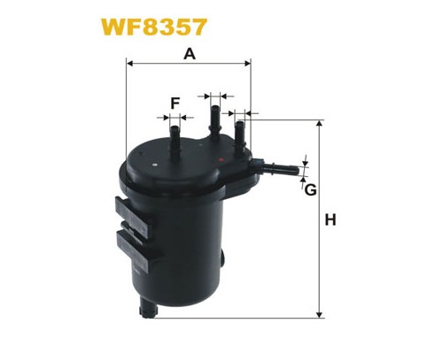 Фільтр паливний Wixfiltron WF8357