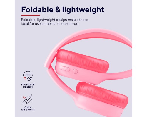 Навушники Trust Nouna Kids Wireless Pink (25274)