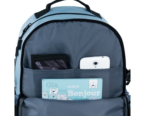 Рюкзак шкільний GoPack Education Teens 186 блакитний (GO25-186L-2)