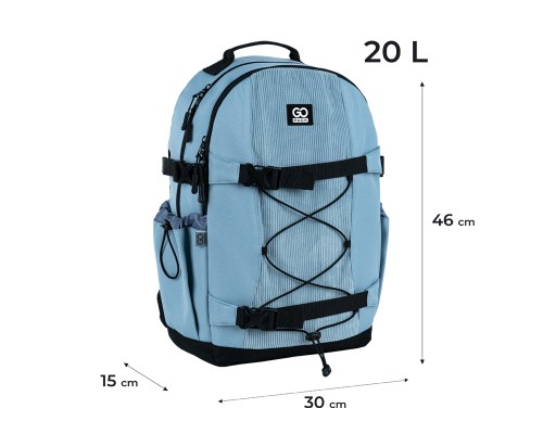 Рюкзак шкільний GoPack Education Teens 186 блакитний (GO25-186L-2)