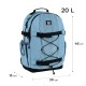 Рюкзак шкільний GoPack Education Teens 186 блакитний (GO25-186L-2)