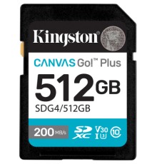 Карта пам'яті Kingston 512GB SDXC сlass 10 UHS-I U3 V30 Canvas Go Plus G4 (SDG4/512GB)