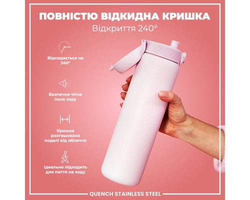 Пляшка для води ION8 OneTouch Stainless Steel 1200 мл Lilac Dusk (I8SS1000LIL2)