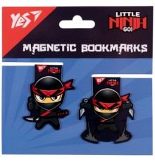 Закладки для книг Yes магнітні Ninja, 2шт (708113)