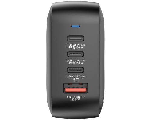 Зарядний пристрій Verbatim MiniGaN 100 W 4 ports (3xUSB-C/1xUSB-A) (32231)