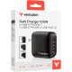 Зарядний пристрій Verbatim MiniGaN 100 W 4 ports (3xUSB-C/1xUSB-A) (32231)