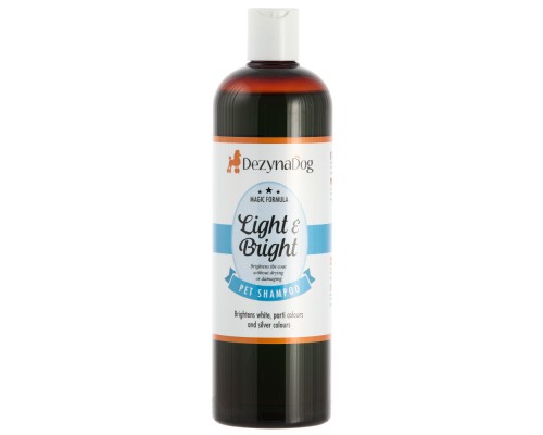 Шампунь для тварин Dezynadog Light Bright White Coat Colour Enchance для посилення кольору і блиску 500 мл (5052372015842)