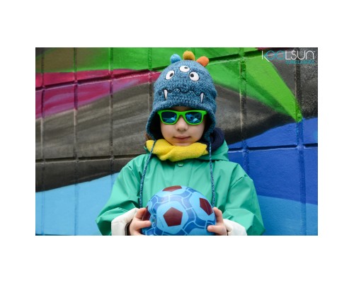 Дитячі сонцезахисні окуляри Koolsun Wave, 1-5 років, неоново-зелен (KS-WANG001)